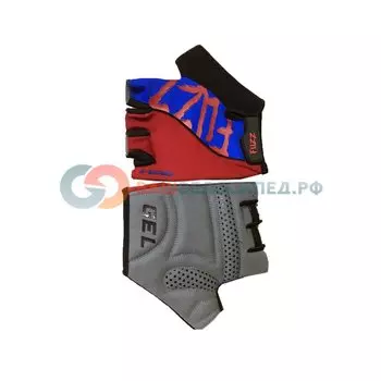 Велоперчатки FUZZ X-SERIES, с петельками, красно-синий, 08-202291 (Размер: XS)