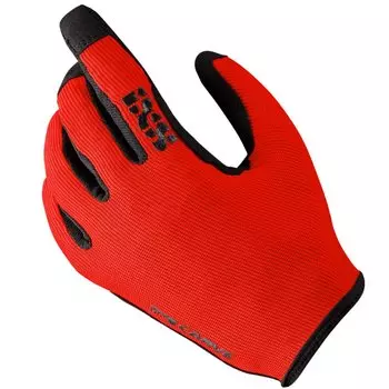 Велоперчатки IXS Carve, длинные пальцы, красно-черный, 2024, 472-510-9400-021-L (Размер: L, Цвет: Красно-черный)