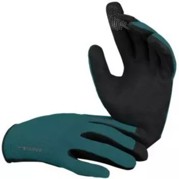 Велоперчатки IXS Carve, длинные пальцы, зелено-черный, 2024, 472-510-9400-049-L