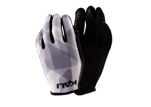 Велоперчатки KALI Mission, ультралегкие, Slip-ON бесшовный крой, 4D стрейч, длинные пальцы, серый камуфляж (Размер: S)