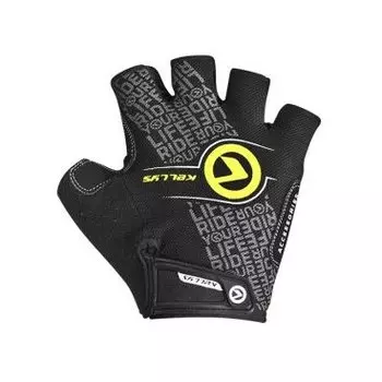 Велоперчатки KELLYS COMFORT, чёрный/салатовый