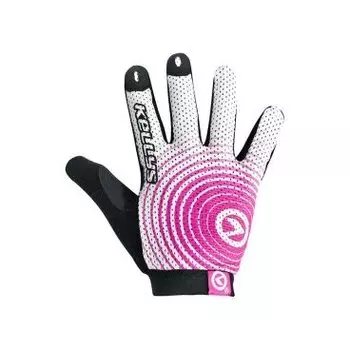 Велоперчатки KELLYS INSTINCT long, бело-розовые, Gloves INSTINCT long , white/pink XL