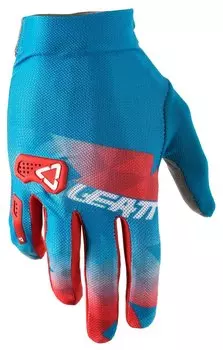 Велоперчатки Leatt DBX 2.0 X-Flow Glove, сине-красные, 2018