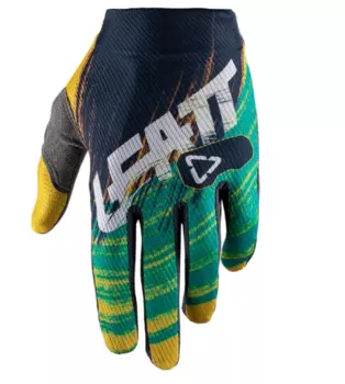 Велоперчатки Leatt GPX 1.5 GripR Glove Gold/Teal 2019