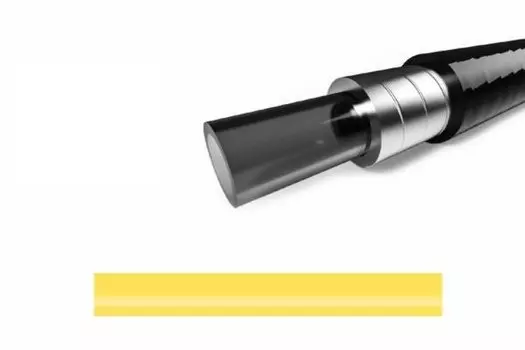 Велосипедная оплетка тормозного троса ELVEDES, с пластиковым вкладышем, 10м, 5мм, желтый, 1125TEF-14-10