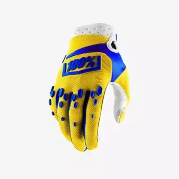 Велоперчатки подростковые 100% Airmatic Youth Glove, желтый, 2018