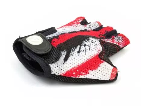 Велоперчатки подростковые AUTHOR X6, красно-белые, 8-7130900 (Размер: L)