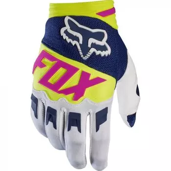 Велоперчатки подростковые Fox Dirtpaw Youth Glove, сине-белые, 2017