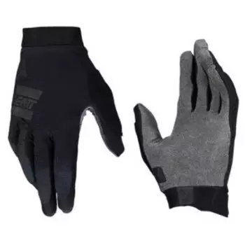 Велоперчатки подростковые Leatt MTB 1.0 GripR Junior Glove, Stealth, 2025, 6024150511
