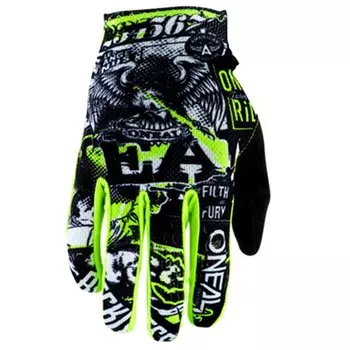 Велоперчатки подростковые O'Neal MATRIX Youth Glove ATTACK, black/neon yellow, 0391-205 (Размер: M/5, Цвет: black/neon yellow)