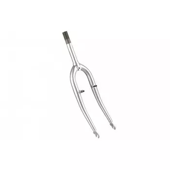 Вилка велосипедная 28", сталь, резьбовая, жесткая, серебро, 1", ST (110043) (KK-G300)