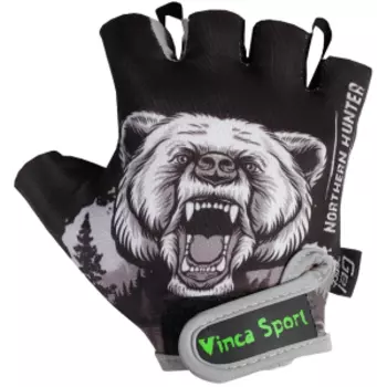 Велоперчатки подростковые Vinca Sport, черные, VG 957 Nothern Hunte