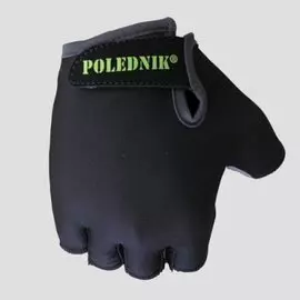 Велоперчатки Polednik BASIC, верх лайкра, ладонь синтетическая кожа, черный (Размер: 9 M )
