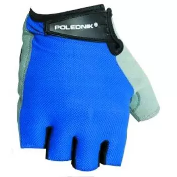 Велоперчатки Polednik COMFORT, эластичный верх, замшевая ладонь с гелем, синий, POL_COMF_XXL_BLU
