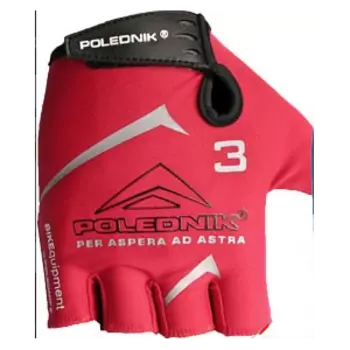 Велоперчатки Polednik F-3 р. 11 XL красные, эластичный верх, прорезиненная ладошка