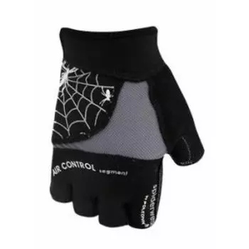 Велоперчатки Polednik SPIDERWEB, сетчатый верх, замшевая ладонь, серый, POL_SPIDERWEB_L_Grey