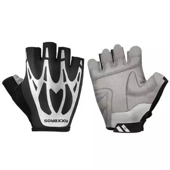 Велоперчатки ROCKBROS Ghost Claw, короткие пальцы, черные, RB_S227BK-L (Размер: XL, Цвет: черный)