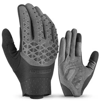 Велоперчатки ROCKBROS Pangolin, полиэфирсульфон, черно-серые, RB_16300275003 (Размер: M, Цвет: черно-серый)