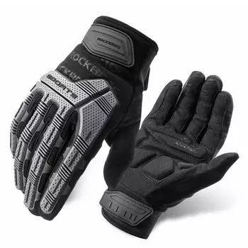 Велоперчатки ROCKBROS Thickened, с защитой, длинные пальцы, черный, RB_16410012003 (Размер: L)