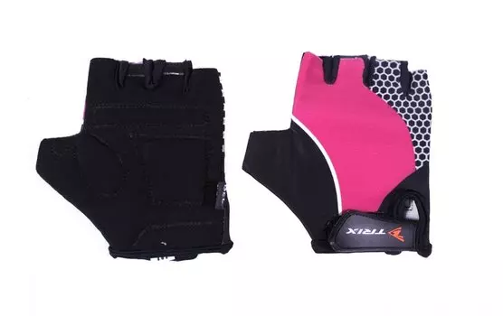 Велоперчатки TRIX LCL-K-65108-PINK, подростковые, розовый