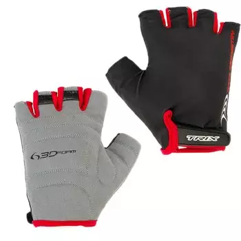 Велоперчатки TRIX мужские, короткие пальцы, черные, GL-TX-018024C-L-BK (Размер L)
