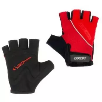 Велоперчатки TRIX женские, короткие пальцы, красные, GL-TX-018511D-S-R