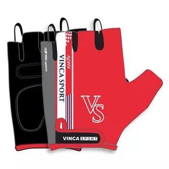 Велоперчатки VINCA SPORT AGATA new, со световозвращающей поверхностью, красный, VG 921 Agata new (Размер: L, Цвет: красный)