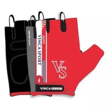 Велоперчатки VINCA SPORT AGATA new, со световозвращающей поверхностью, красный, VG 921 Agata new