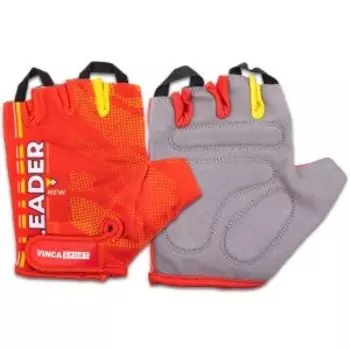 Велоперчатки Vinca Sport, Leader, красные с серым, VG 913 Leader Red (M)