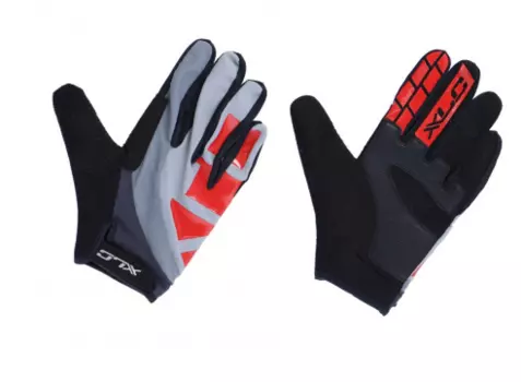 Велоперчатки XLC Full finger glove Enduro red/grey