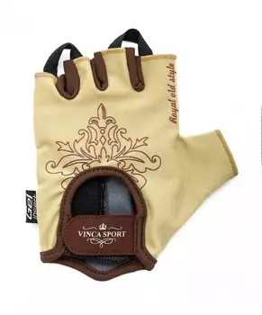 Велоперчатки женские Vinca sport VG 943 Lady, бежевые