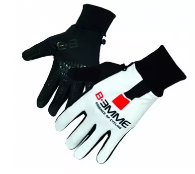 Велоперчатки зимние Biemme Waterblock CHIBA, белые, 2018, A61A102M 95 (Рамзер: S)