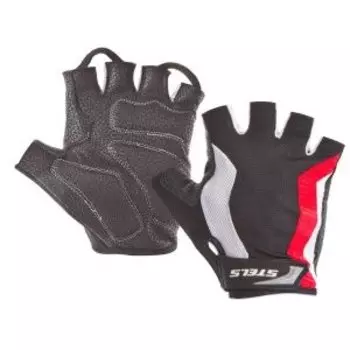 Велоперчатки Stels SCG 46-0085, красно-бело-черный