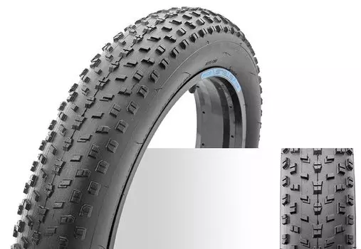 Велопокрышка Chao Yang H-5176, Fat Bike, 20 x 4,0, без камеры, черный, 620108, LU083136