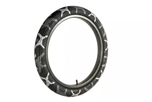 Велопокрышка COLONY, 20 x 2.2", Grip Lock Tyre - Steel Bead, цвет Grey Camo/Black Wall, 03-002105