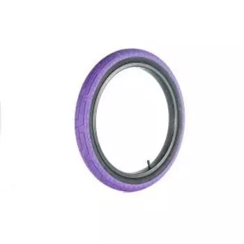 Велопокрышка COLONY, 20 x 2.2", Grip Lock Tyre - Steel Bead, цвет Purple Tread/Black Wall, 03-002101