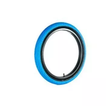 Велопокрышка COLONY, 20 x 2.2", Grip Lock Tyre - Steel Bead, цвет Blue Tread/Black Wall, 03-002102