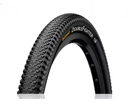 Велопокрышка CONTINENTAL Double Fighter 3 Reflex, 28 x 1 3/8 x 1 5/8, 37-622, MTB, black, wire bead, 180, RA36528138