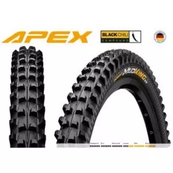 Велопокрышка Continental Mud King Apex, 29x2.3", 6/360Tpi, 1365гр, черный, 1010830000