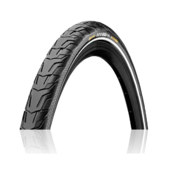 Велопокрышка Continental Ride City, полуслик, 28x1.6(42-622), чёрная, 180TPI, 101555