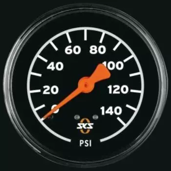 Манометр SKS, для велонасоса AIRWORX PLUS 10.1, шкала только PSI, черный, 11621