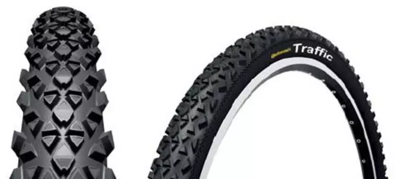 Велопокрышка Continental Traffic II 1.9, 26x1.9 (50-559), черная 01002050000