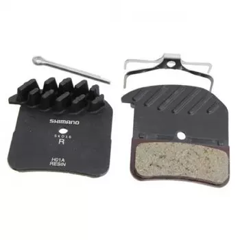Тормозные колодки SHIMANO для дискового тормоза, H01A, пластиковые, с радиатором, пара Y8VT98010