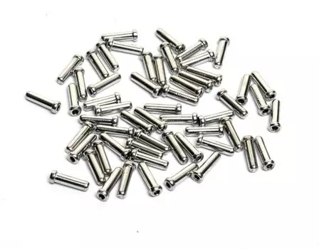 Концевик SHIMANO алюминиевый для троса тормоза, 100 штук Y62098040