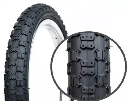 Велопокрышка HORST BL-813 (PQ-813), для BMX, 20x2.1 (49-406), 30 TPI, средний, черная, 00-001052