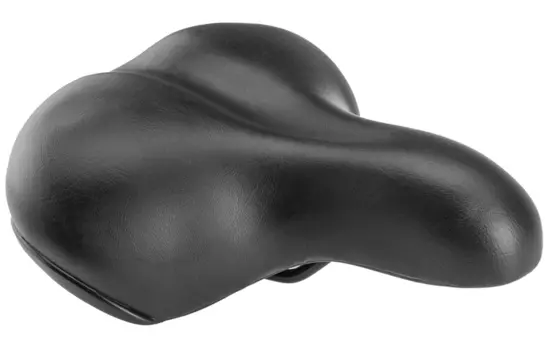 Седло TRIX, комфорт, 250x215 мм, с замком, эластомерное, 420 г, черный, AZ-018A