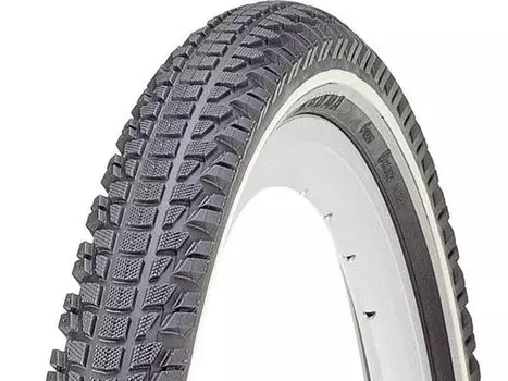 Велопокрышка Kenda 26''x1.95, K-892, для горных, прогулочных, городских велосипедов, черная с желтой полосой, 526671