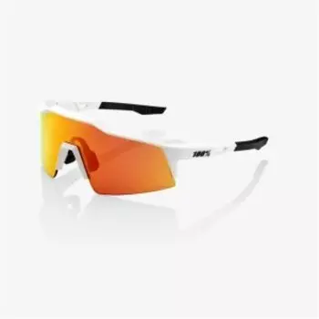 Очки велосипедные 100% Speedcraft SL Soft Tact Off, спортивные, White / HIPER Red Multilayer Mirror Lens, 61002-412-01