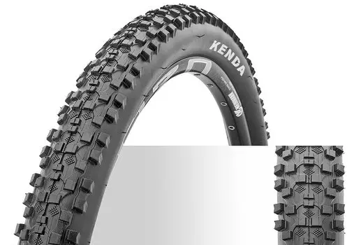 Велопокрышка Kenda K-1027, 27,5 x 2,1, 22TPI, черный, 620183, LU086482