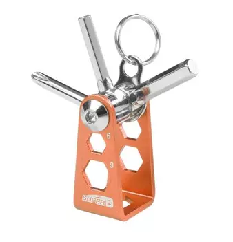 Мультитул-брелок SUPER B, оранжевый, TB-FD05-ORANGE